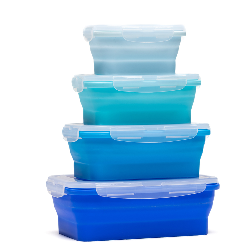 Rectangle Food Containers Sea Set (4-pc) — 350, 540, 800 & 1200 ml - Image 4