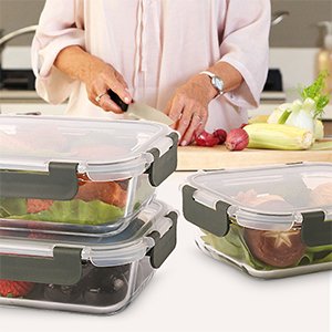 10 Packs 30 oz Glass Meal Prep Containers,Glass Food Storage Containers with Lids。 - Image 4